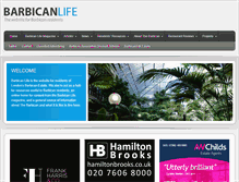 Tablet Screenshot of barbicanlifeonline.com